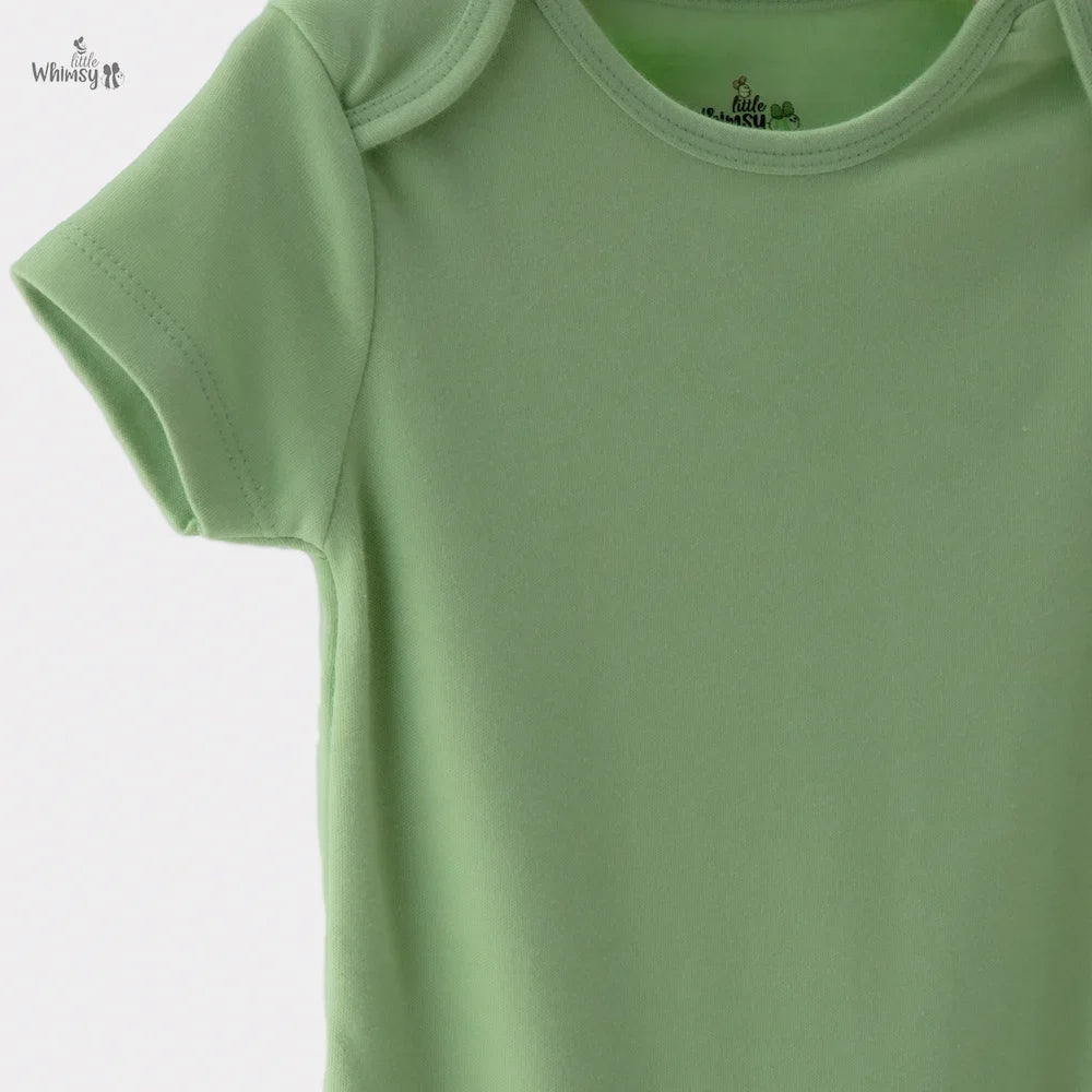 Moss Green Organic Cotton Onesie
