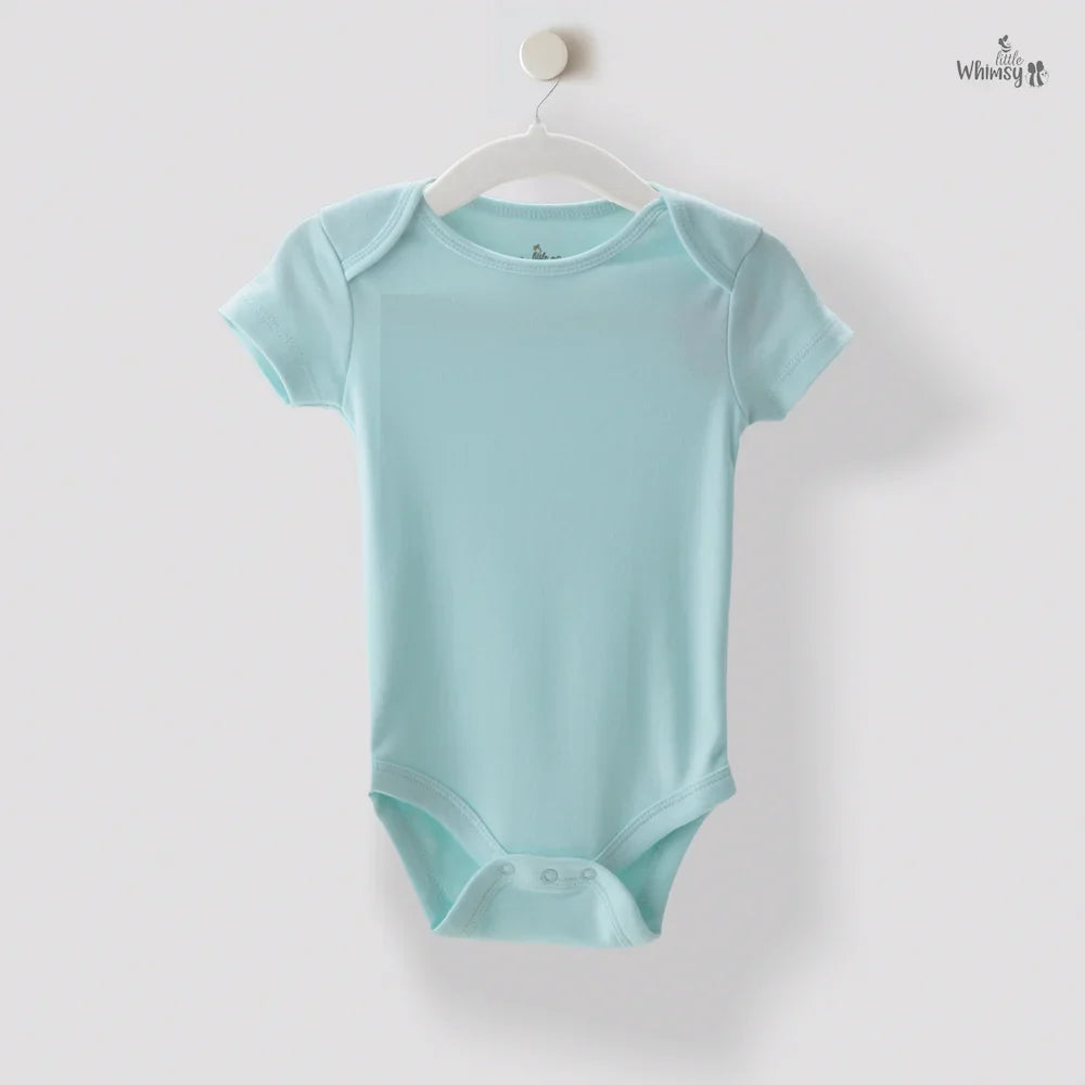 Pastel Teal Organic Cotton Onesie