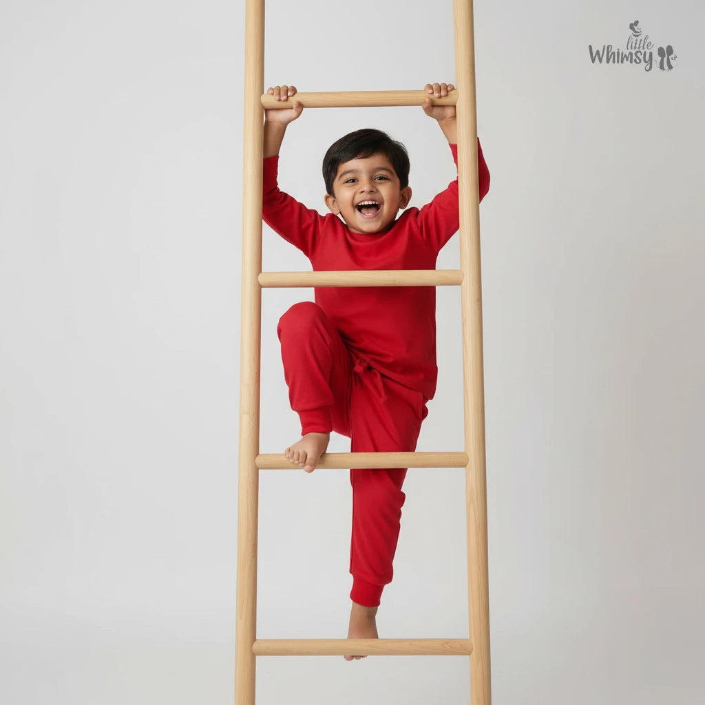 Cherry Red Co-ord Set Full Sleeves