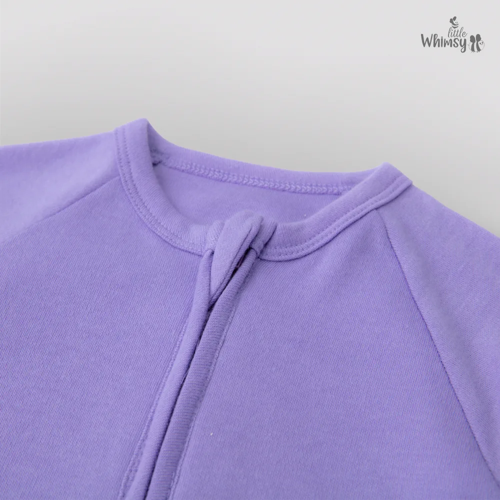 Dusty Lavender Full-Sleeve Baby Romper