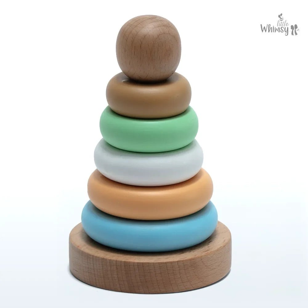 Marshmallow Rings Wooden Ring StackerLittle WhimsyWooden Toys