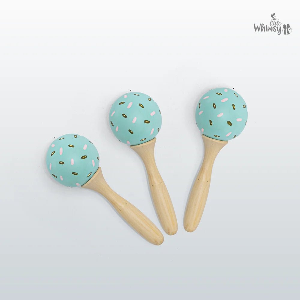 Wooden Donut Style MaracasLittle WhimsyWooden Toys
